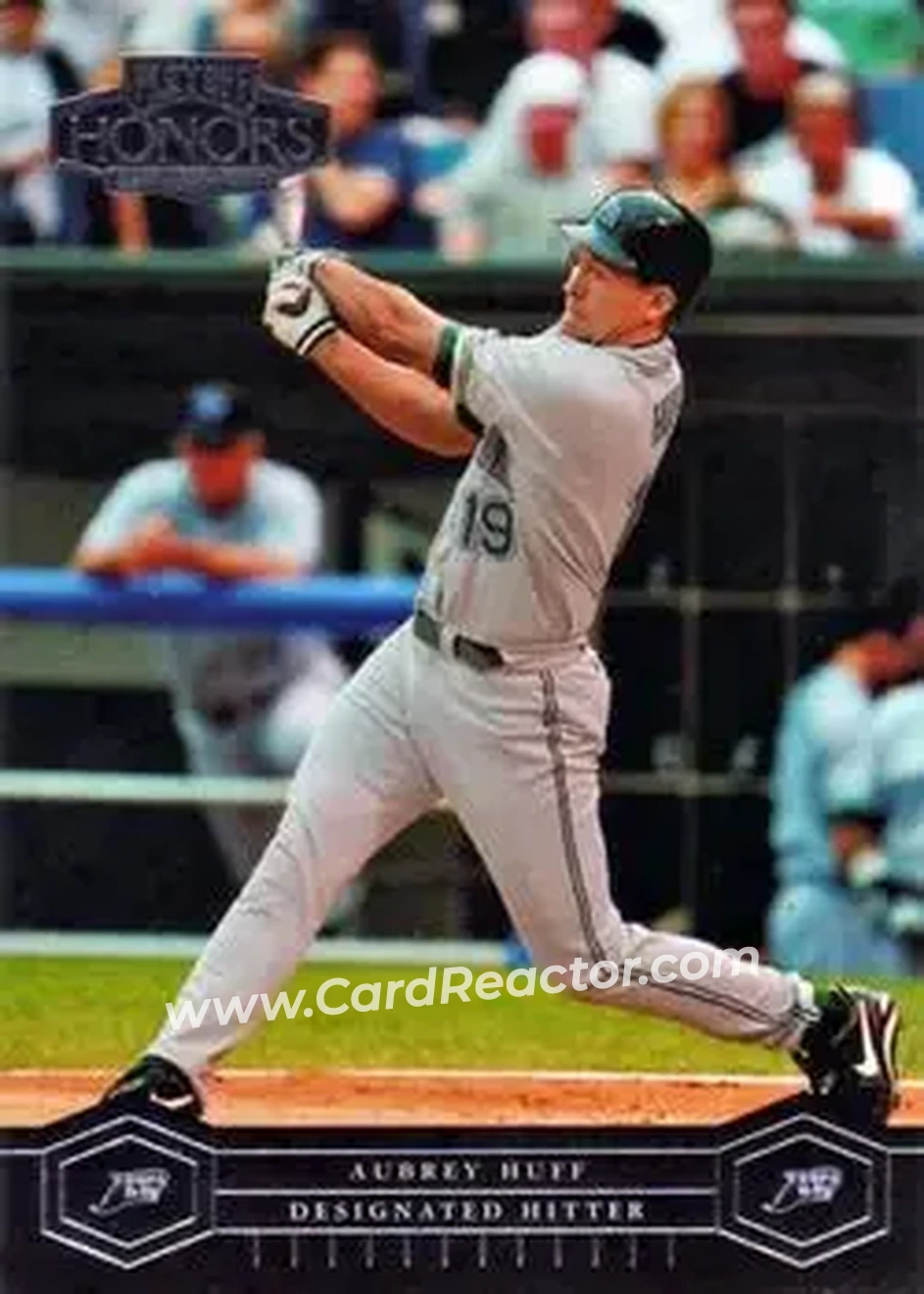 2004 Playoff Honors #184 - Aubrey Huff - Tampa Bay Devil Rays - Front