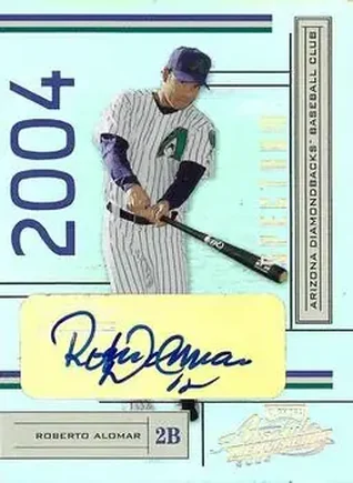 2004 Playoff Absolute Memorabilia - Signature Spectrum Silver #15 - Roberto Alomar - Arizona Diamondbacks