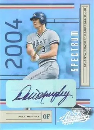 2004 Playoff Absolute Memorabilia - Signature Spectrum Silver #18 - Dale Murphy - Atlanta Braves