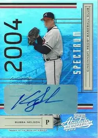 2004 Playoff Absolute Memorabilia - Signature Spectrum Silver #21 - Bubba Nelson - Cincinnati Reds