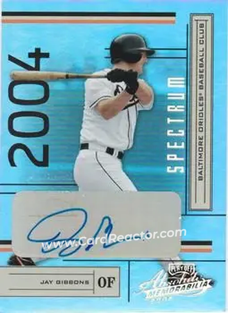 2004 Playoff Absolute Memorabilia - Signature Spectrum Silver #26 - Jay Gibbons - Baltimore Orioles - Front