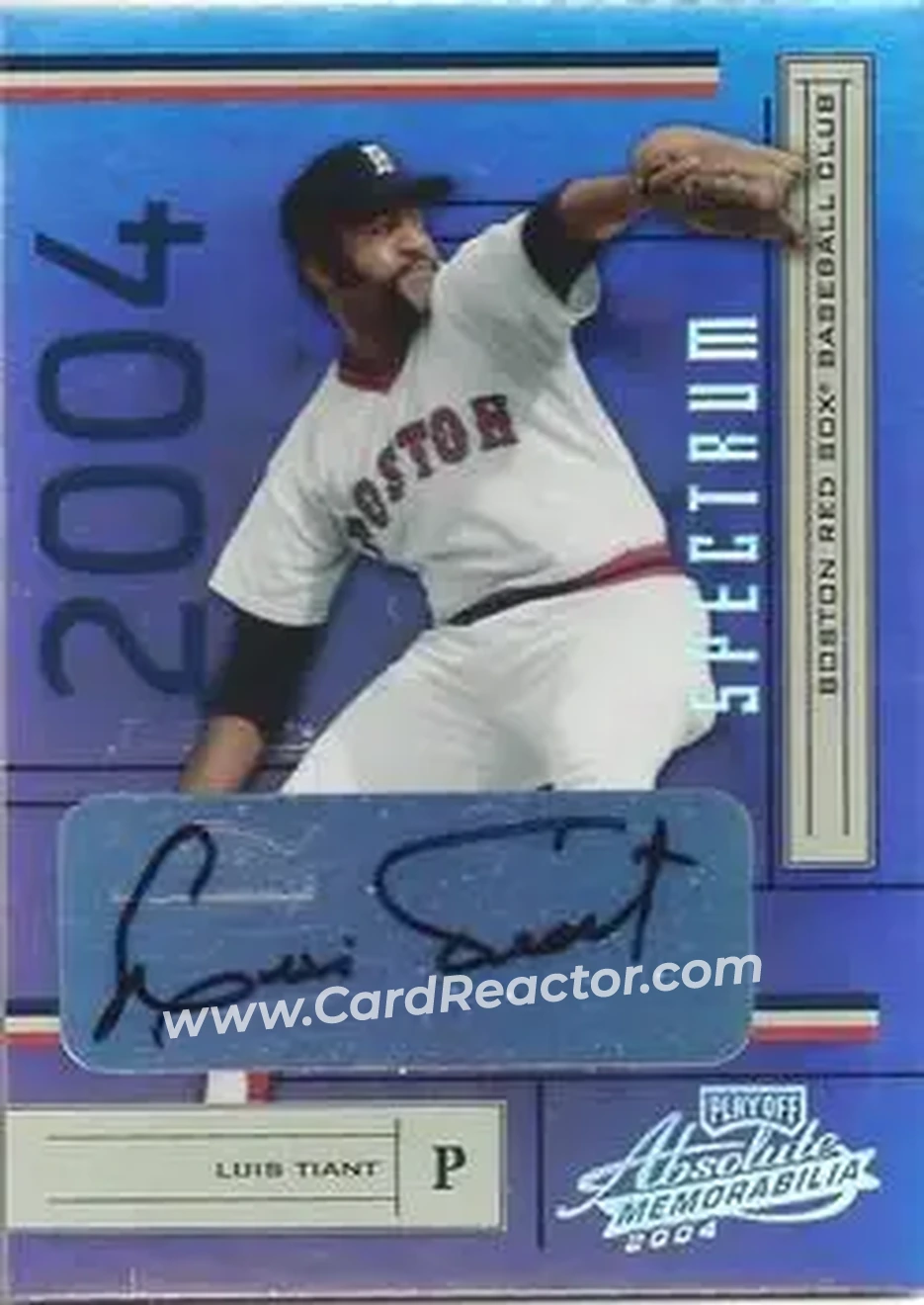 2004 Playoff Absolute Memorabilia - Signature Spectrum Silver #40 - Luis Tiant - Boston Red Sox - Front