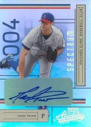 2004 Playoff Absolute Memorabilia - Signature Spectrum Silver #46 - Mark Prior - Chicago Cubs