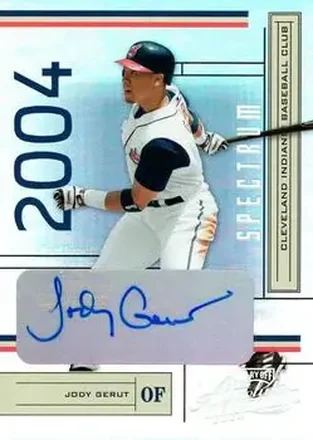 2004 Playoff Absolute Memorabilia - Signature Spectrum Silver #63 - Jody Gerut - Cleveland Indians