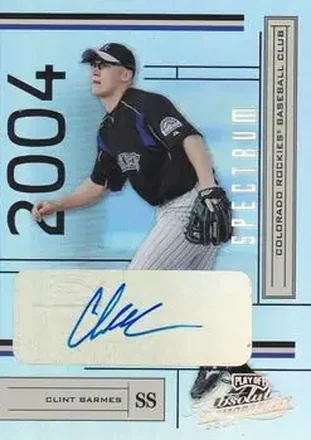 2004 Playoff Absolute Memorabilia - Signature Spectrum Silver #70 - Clint Barmes - Colorado Rockies