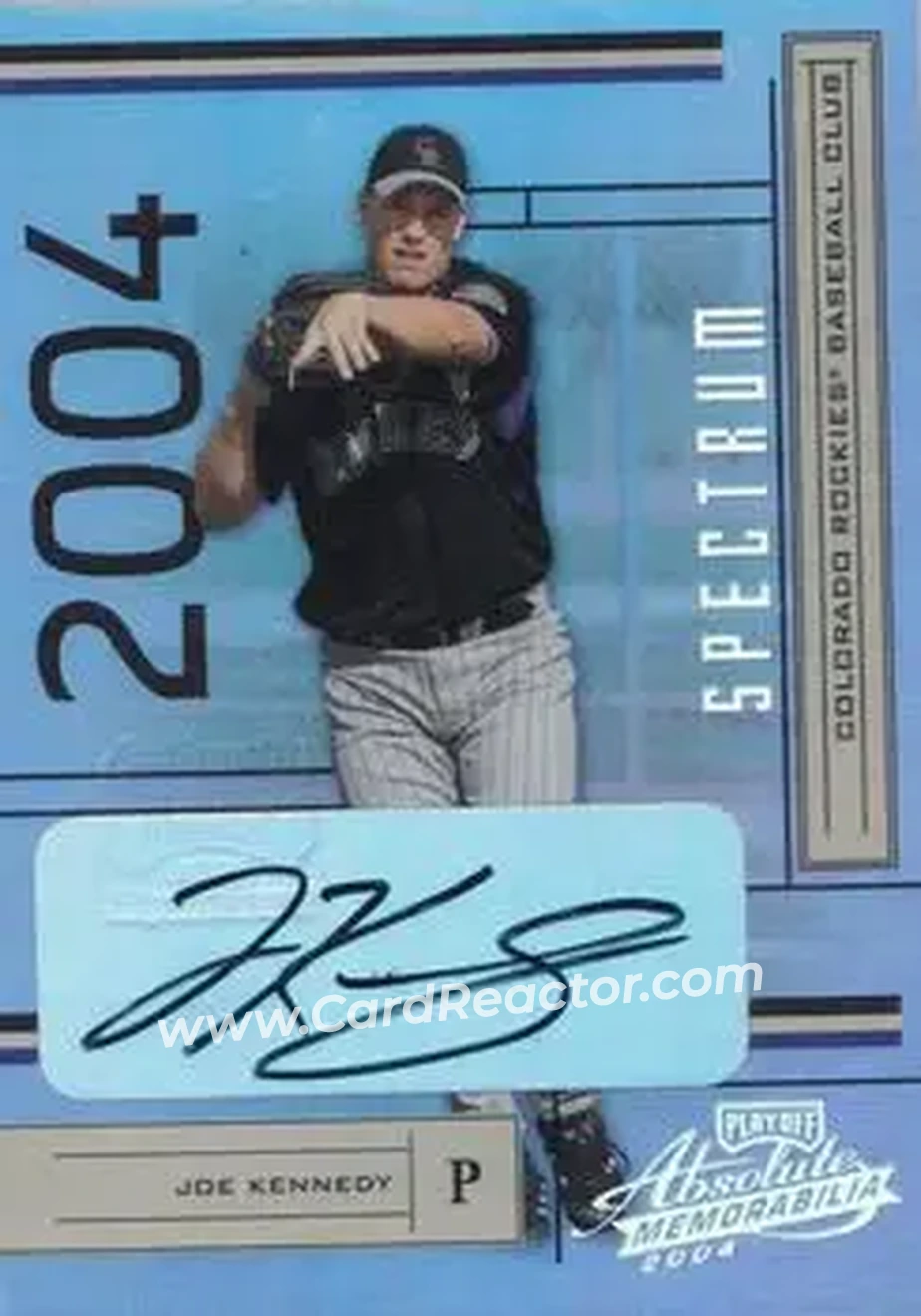 2004 Playoff Absolute Memorabilia - Signature Spectrum Silver #71 - Joe Kennedy - Colorado Rockies - Front