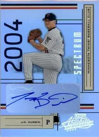 2004 Playoff Absolute Memorabilia - Signature Spectrum Silver #121 - J.D. Durbin - Minnesota Twins