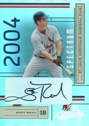 2004 Playoff Absolute Memorabilia - Signature Spectrum Silver #178 - Scott Rolen - St. Louis Cardinals