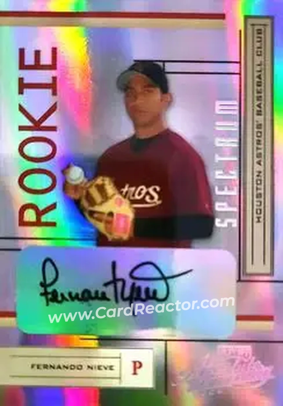 2004 Playoff Absolute Memorabilia - Signature Spectrum Silver #202 - Fernando Nieve - Houston Astros - Front