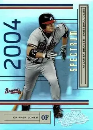 2004 Playoff Absolute Memorabilia - Spectrum Gold #17 - Chipper Jones - Atlanta Braves