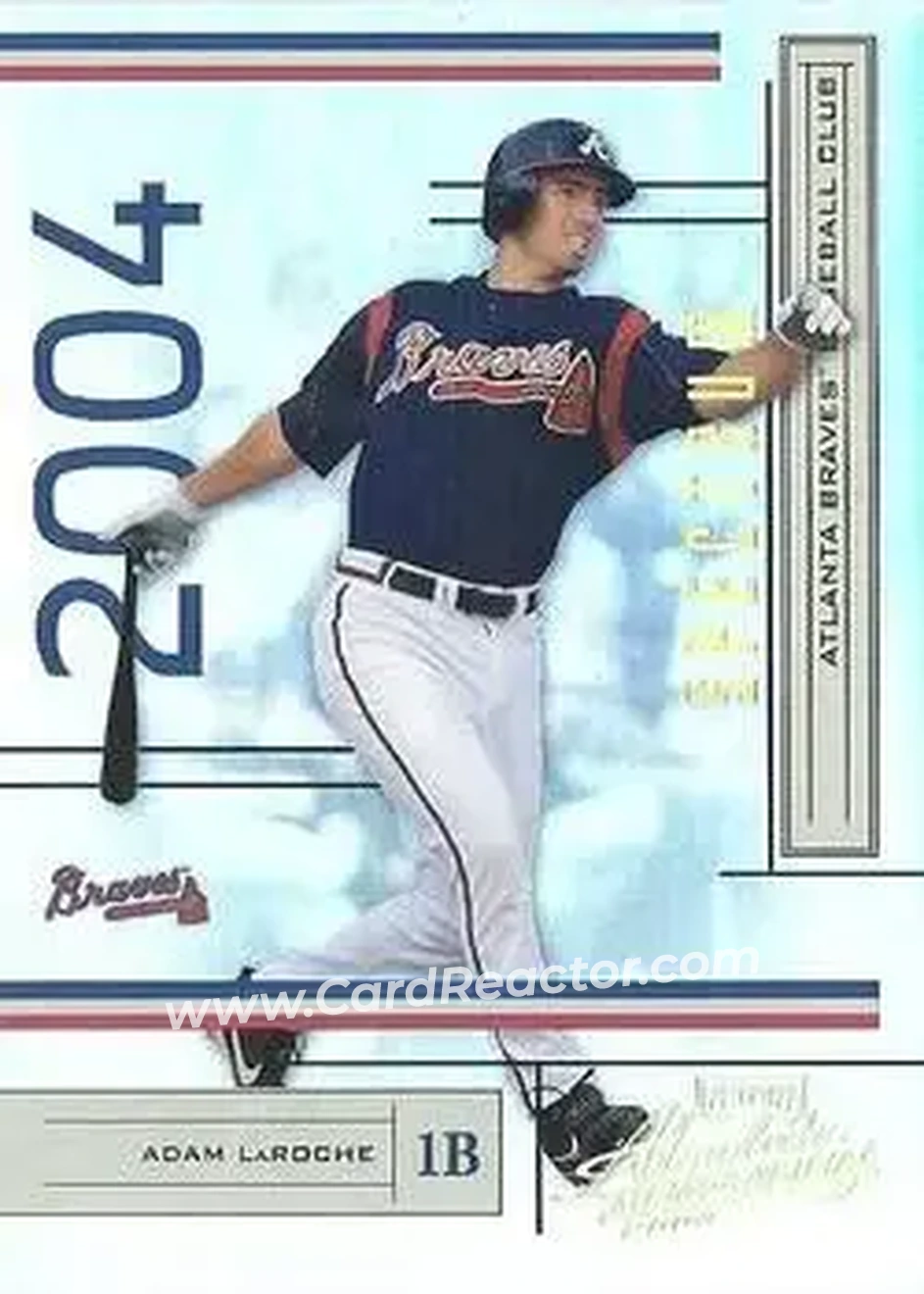 2004 Playoff Absolute Memorabilia - Spectrum Gold #23 - Adam LaRoche - Atlanta Braves - Front