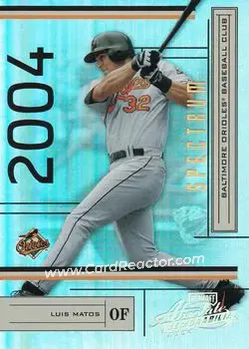2004 Playoff Absolute Memorabilia - Spectrum Gold #32 - Luis Matos - Baltimore Orioles - Front