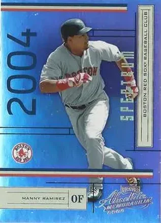 2004 Playoff Absolute Memorabilia - Spectrum Gold #35 - Manny Ramirez - Boston Red Sox