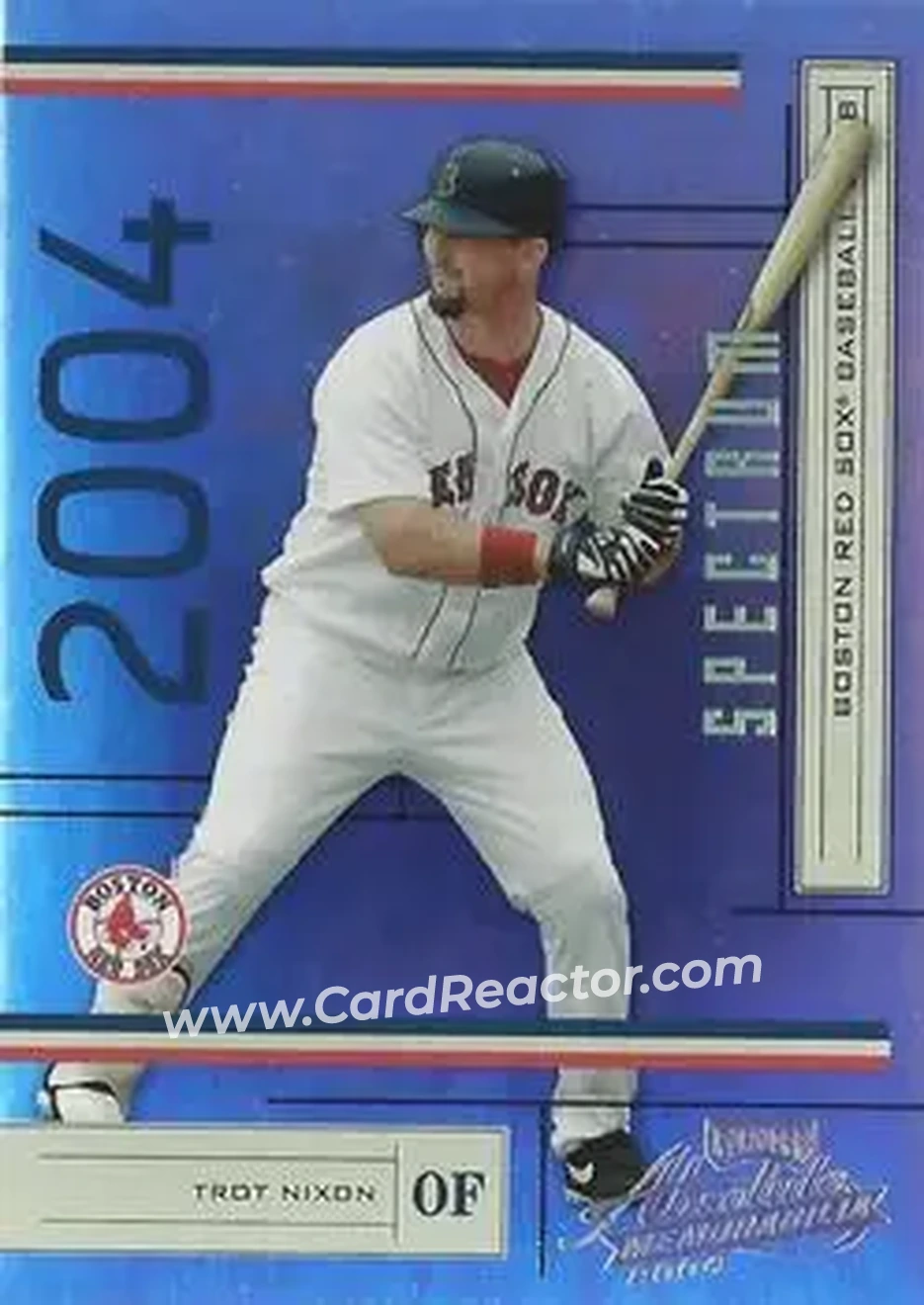 2004 Playoff Absolute Memorabilia - Spectrum Gold #36 - Trot Nixon - Boston Red Sox - Front 2004 Playoff Absolute Memorabilia - Spectrum Gold #36 - Trot Nixon - Boston Red Sox - Front