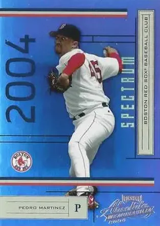 2004 Playoff Absolute Memorabilia - Spectrum Gold #38 - Pedro Martinez - Boston Red Sox