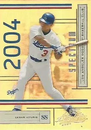 2004 Playoff Absolute Memorabilia - Spectrum Gold #109 - Cesar Izturis - Los Angeles Dodgers