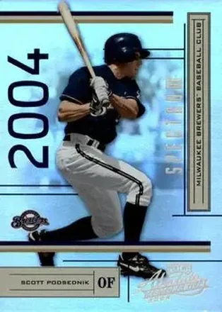 2004 Playoff Absolute Memorabilia - Spectrum Gold #113 - Scott Podsednik - Milwaukee Brewers