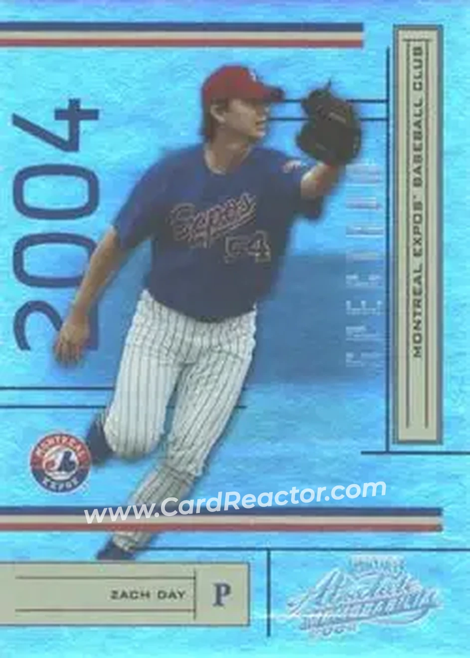 2004 Playoff Absolute Memorabilia - Spectrum Gold #127 - Zach Day - Montreal Expos - Front