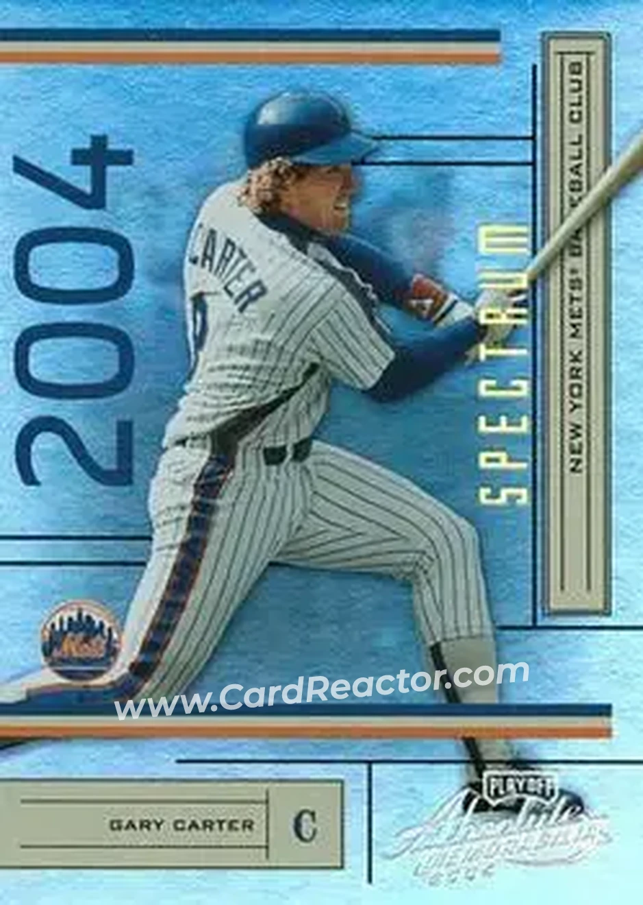 2004 Playoff Absolute Memorabilia - Spectrum Gold #131 - Gary Carter - New York Mets - Front