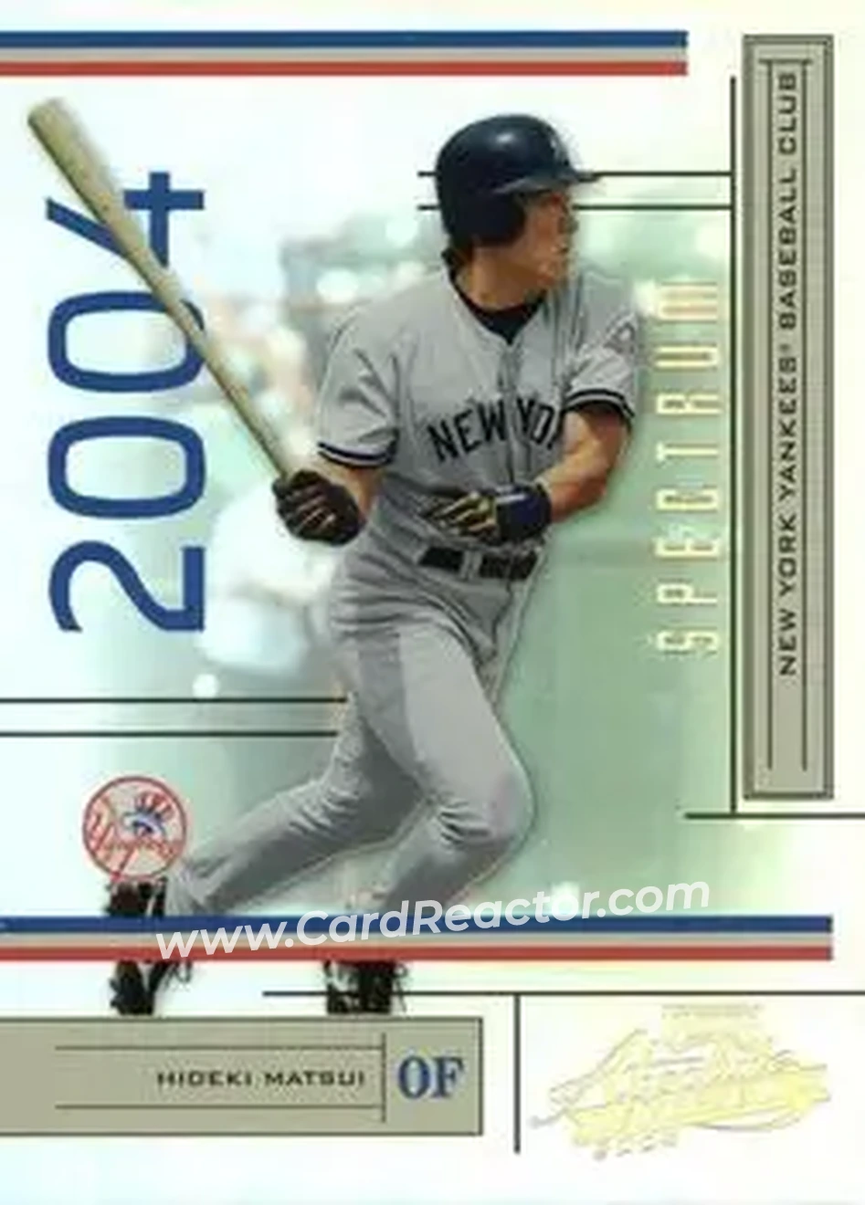 2004 Playoff Absolute Memorabilia - Spectrum Gold #141 - Hideki Matsui - New York Yankees - Front