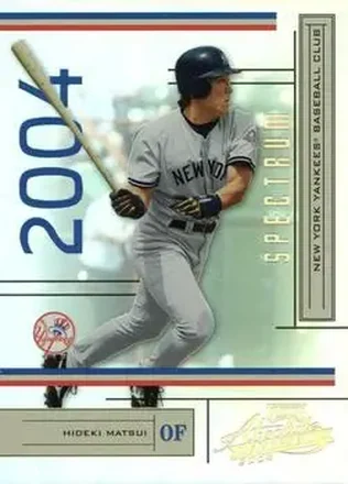 2004 Playoff Absolute Memorabilia - Spectrum Gold #141 - Hideki Matsui - New York Yankees
