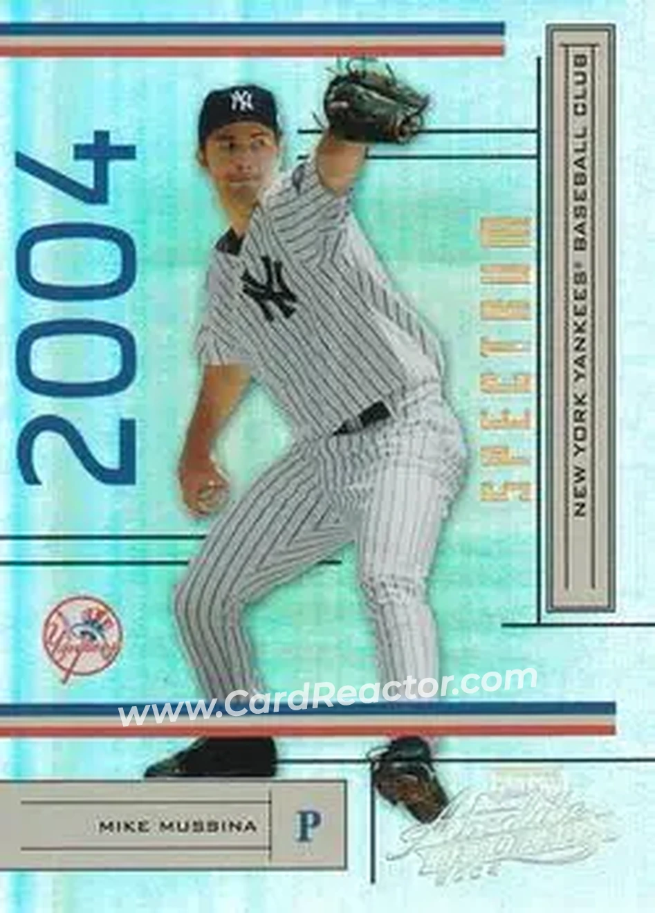 2004 Playoff Absolute Memorabilia - Spectrum Gold #142 - Mike Mussina - New York Yankees - Front