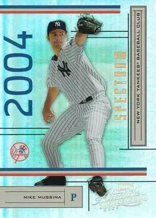 2004 Playoff Absolute Memorabilia - Spectrum Gold #142 - Mike Mussina - New York Yankees