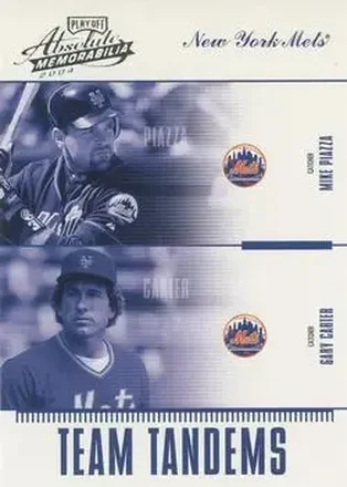 2004 Playoff Absolute Memorabilia #TAN-3 Team Tandems Gary Carter - Mike Piazza