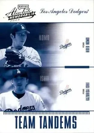 2004 Playoff Absolute Memorabilia #TAN-9 Team Tandems Kazuhisa Ishii - Hideo Nomo