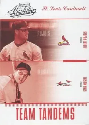 2004 Playoff Absolute Memorabilia #TAN-15 Team Tandems Albert Pujols - Stan Musial