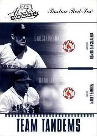 2004 Playoff Absolute Memorabilia #TAN-19 Team Tandems Nomar Garciaparra - Manny Ramirez