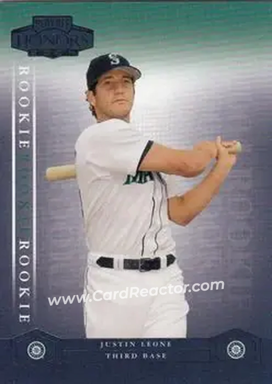 2004 Playoff Honors #209 - Justin Leone - Seattle Mariners - Front