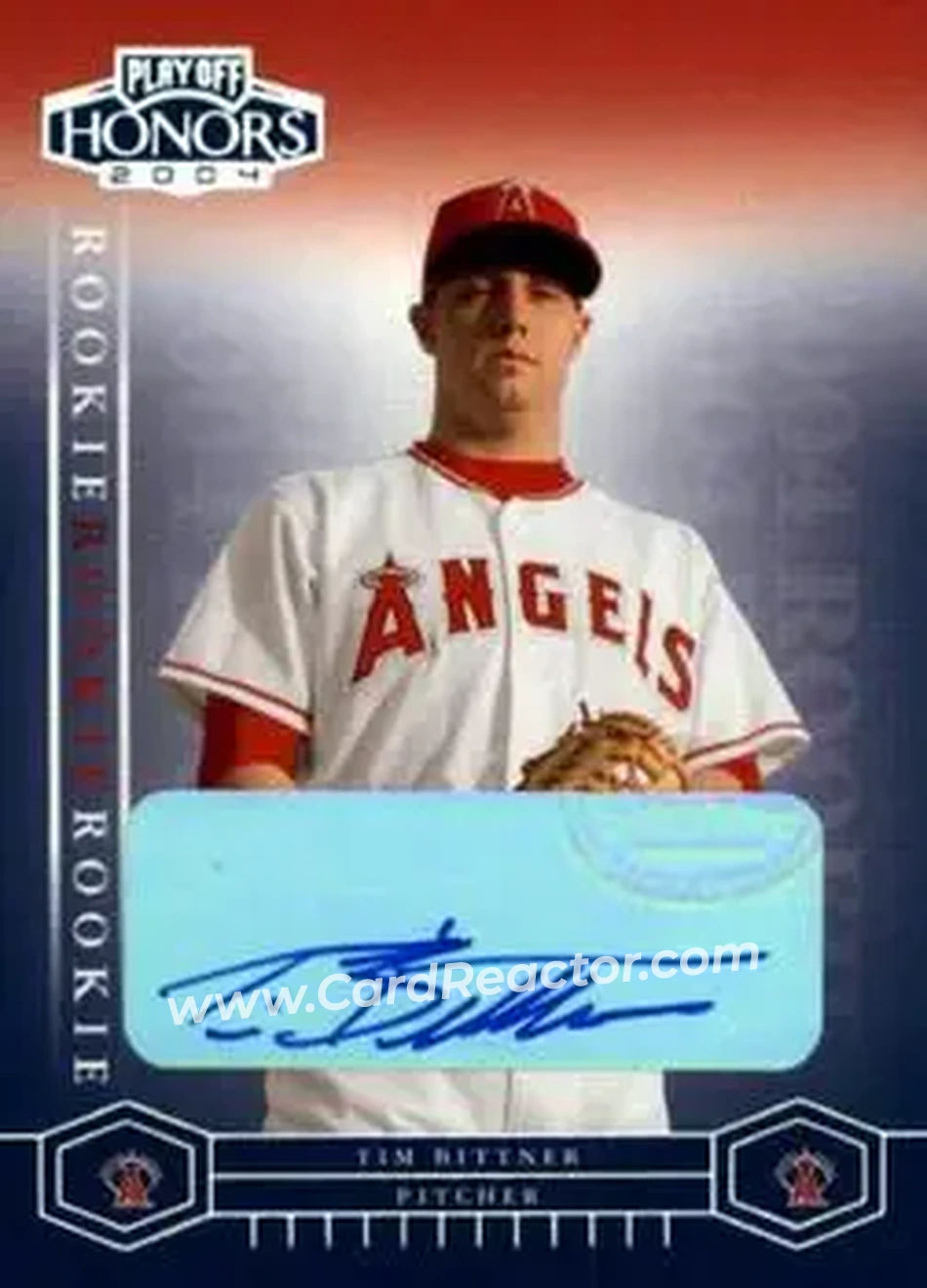 2004 Playoff Honors #233 - Tim Bittner - Anaheim Angels - Front