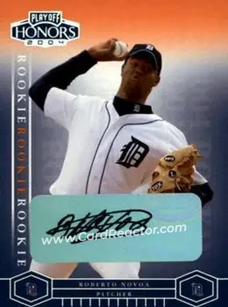 2004 Playoff Honors #236 - Roberto Novoa - Detroit Tigers - Front