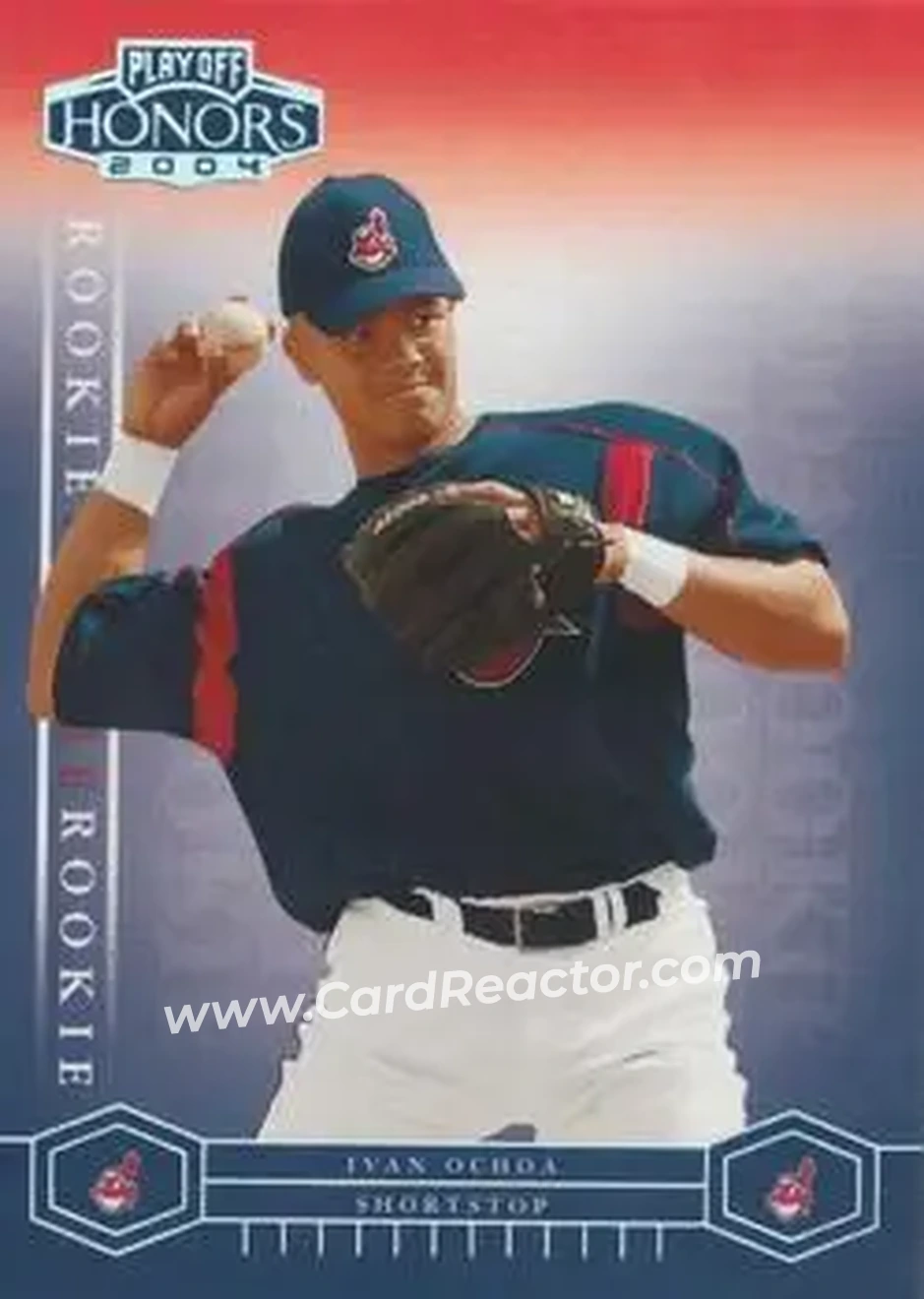 2004 Playoff Honors #243 - Ivan Ochoa - Cleveland Indians - Front