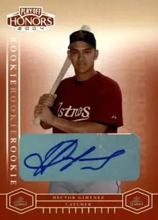 2004 Playoff Honors #250 - Hector Gimenez - Houston Astros