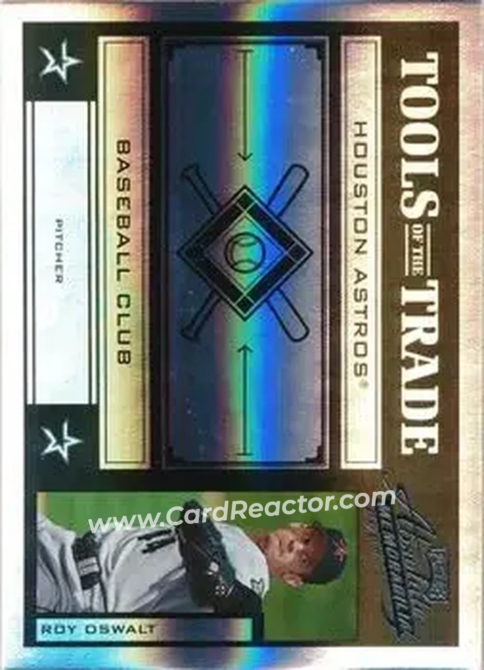 2004 Playoff Absolute Memorabilia - Tools of the Trade Black Spectrum #TT-130 - Roy Oswalt - Houston Astros - Front