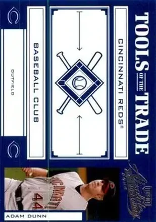 2004 Playoff Absolute Memorabilia - Tools of the Trade Blue #TT-2 - Adam Dunn - Cincinnati Reds