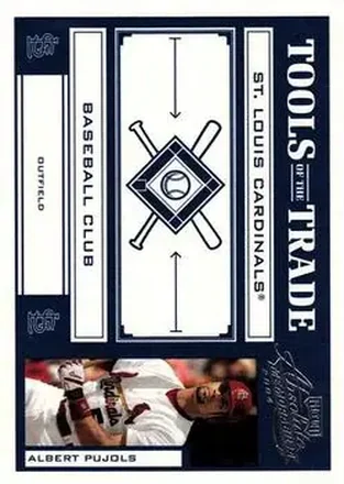 2004 Playoff Absolute Memorabilia - Tools of the Trade Blue #TT-4 - Albert Pujols - St. Louis Cardinals