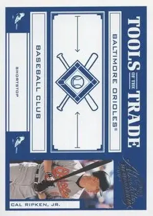 2004 Playoff Absolute Memorabilia - Tools of the Trade Blue #TT-25 - Cal Ripken - Baltimore Orioles