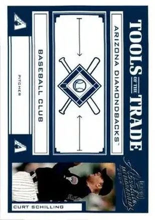 2004 Playoff Absolute Memorabilia - Tools of the Trade Blue #TT-34 - Curt Schilling - Arizona Diamondbacks