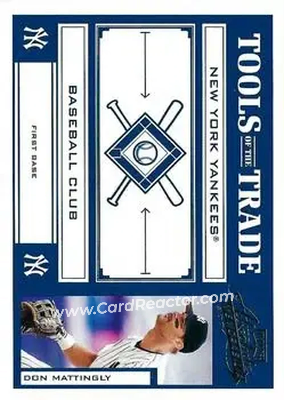 2004 Playoff Absolute Memorabilia - Tools of the Trade Blue #TT-41 - Don Mattingly - New York Yankees - Front