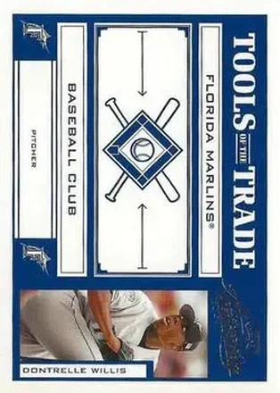 2004 Playoff Absolute Memorabilia - Tools of the Trade Blue #TT-44 - Dontrelle Willis - Florida Marlins