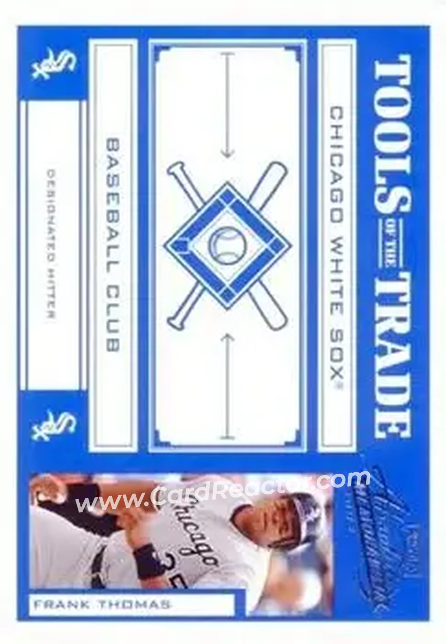 2004 Playoff Absolute Memorabilia - Tools of the Trade Blue #TT-48 - Frank Thomas - Chicago White Sox - Front
