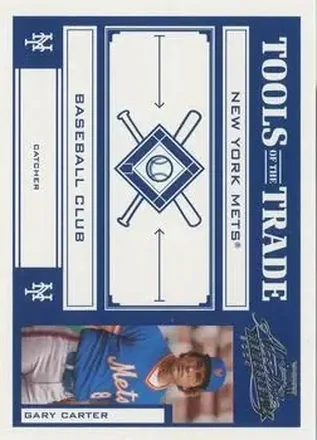 2004 Playoff Absolute Memorabilia - Tools of the Trade Blue #TT-51 - Gary Carter - New York Mets