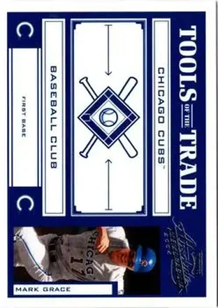 2004 Playoff Absolute Memorabilia - Tools of the Trade Blue #TT-88 - Mark Grace - Chicago Cubs