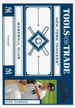 2004 Playoff Absolute Memorabilia - Tools of the Trade Blue #TT-98 - Mike Mussina - New York Yankees