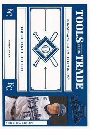 2004 Playoff Absolute Memorabilia - Tools of the Trade Blue #TT-104 - Mike Sweeney - Kansas City Royals