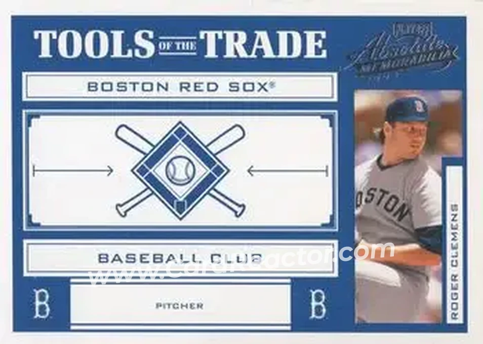 2004 Playoff Absolute Memorabilia - Tools of the Trade Blue #TT-127 - Roger Clemens - Boston Red Sox - Front