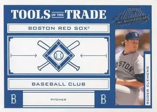 2004 Playoff Absolute Memorabilia - Tools of the Trade Blue #TT-127 - Roger Clemens - Boston Red Sox